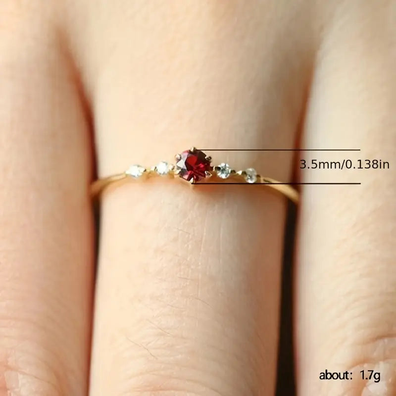 Venara Redmere Ring | Gold 14k