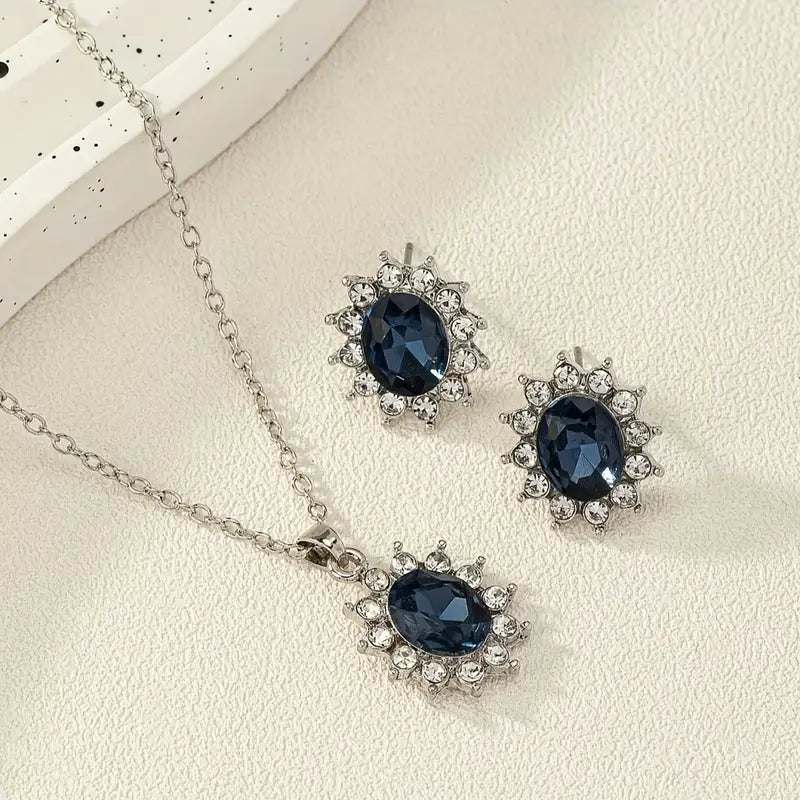 Katya Azuryn Jewelry Set | White Gold 16k