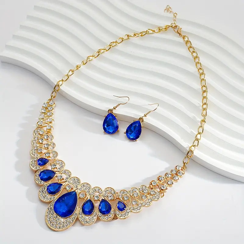 Maevina Zafiros Jewelry Set | Gold 18k