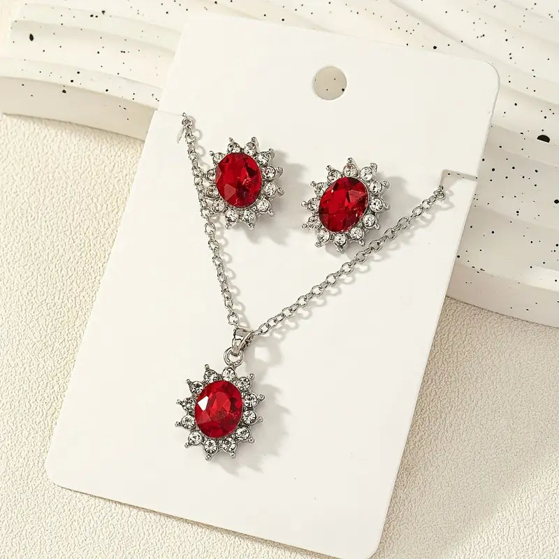 Katya Ruberyn Jewelry Set | White Gold 16k