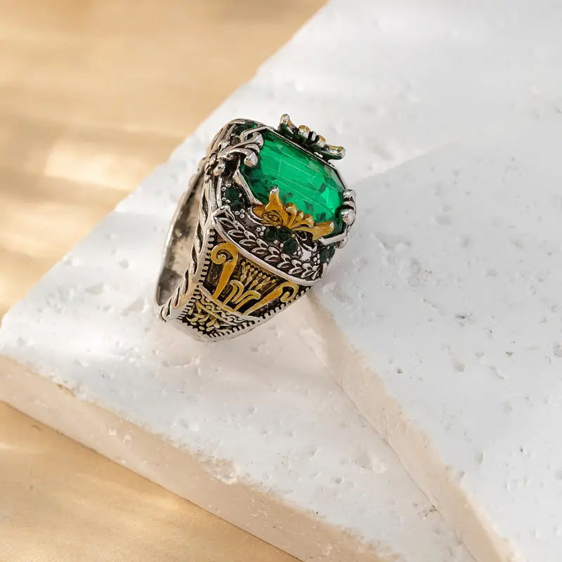 Klara Emerin Ring | Mixed Gold 18k