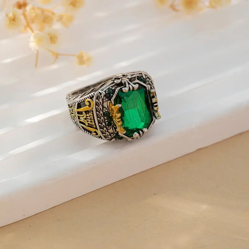 Klara Emerin Ring | Mixed Gold 18k