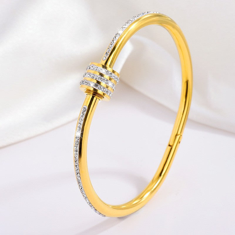 Tessandra Virelli Bracelet Green | Gold 16k