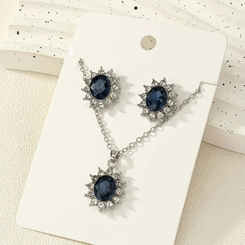 Katya Azuryn Jewelry Set | White Gold 16k
