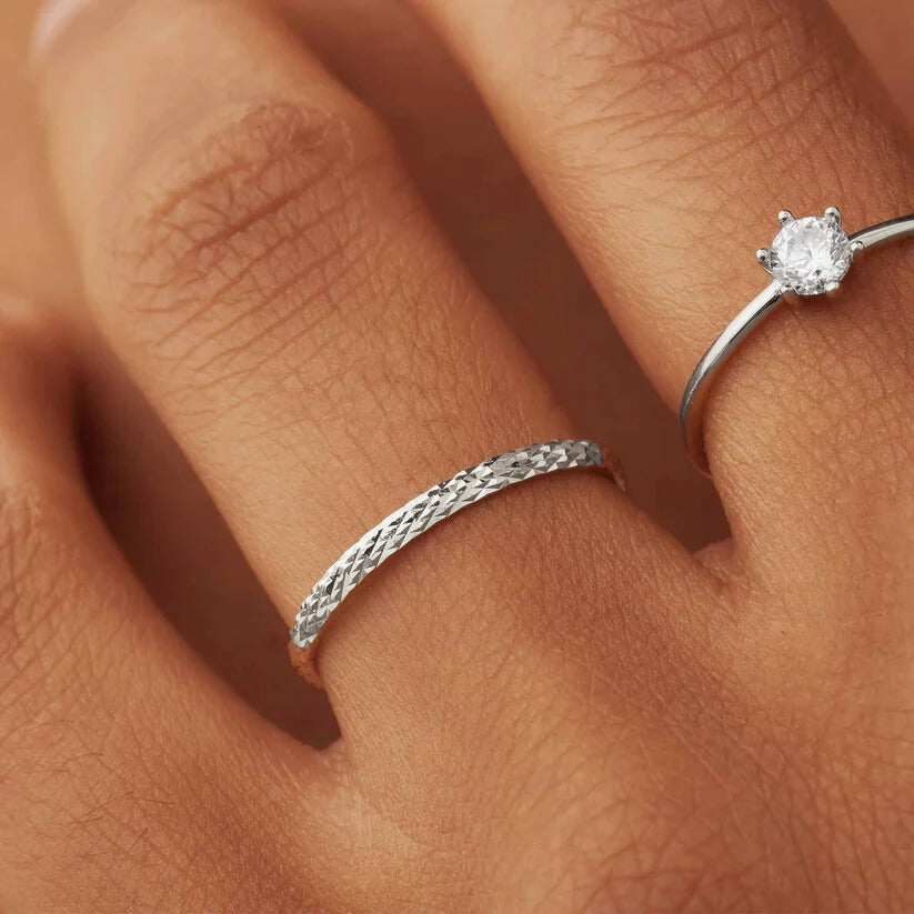 Ameline Trellis Ring | White Gold 14k