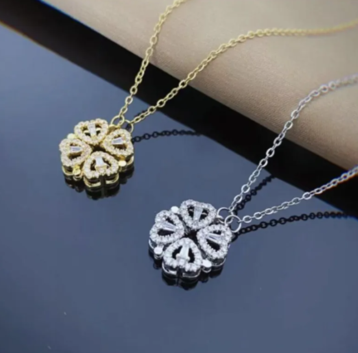 Clover Diamond Necklace Set