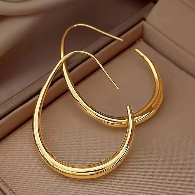 Antique Gold Hoop Earrings | Gold 16k
