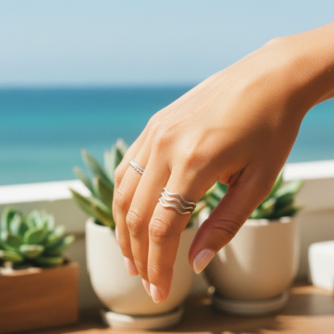 KORA Azure Wave Ring