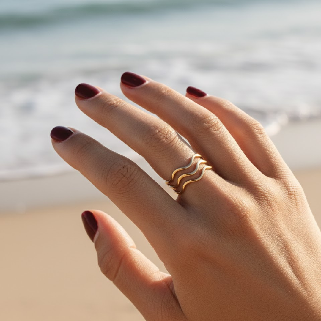 KORA Azure Wave Ring