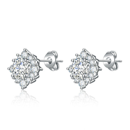 Luna Glow Earrings | White gold 16k