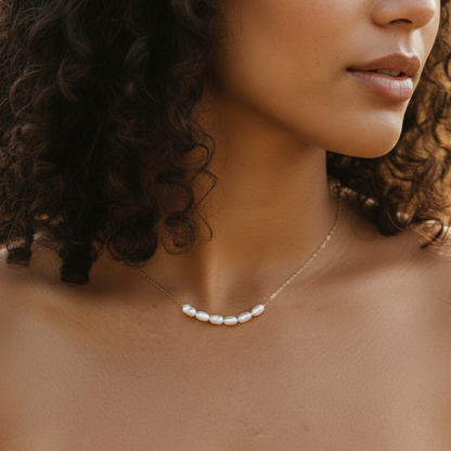 Elegant Freshwater Pearl Choker Necklace