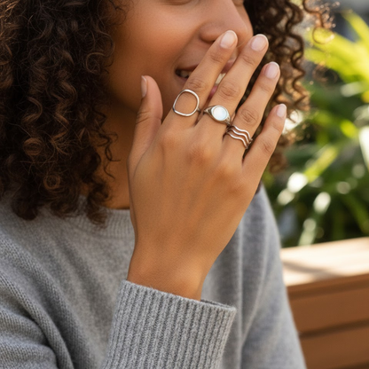 KORA Azure Wave Ring