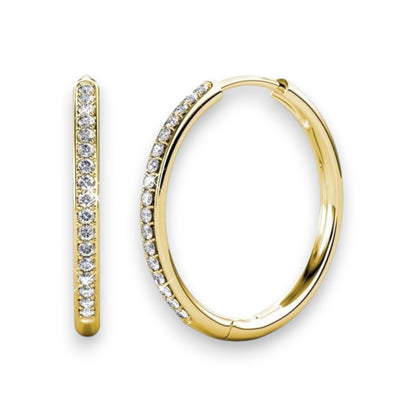 Sorel Pave Earrings | Gold 14k