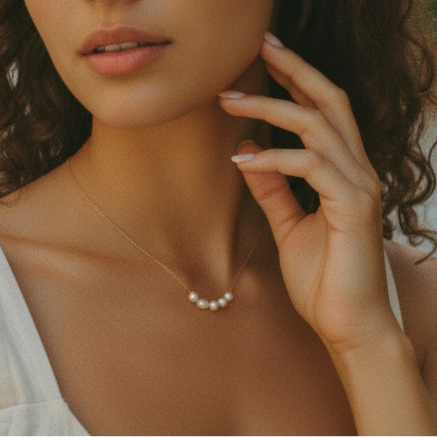 Elegant Freshwater Pearl Choker Necklace