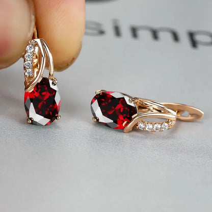Veressa Ruberine Earrings | Gold 16k