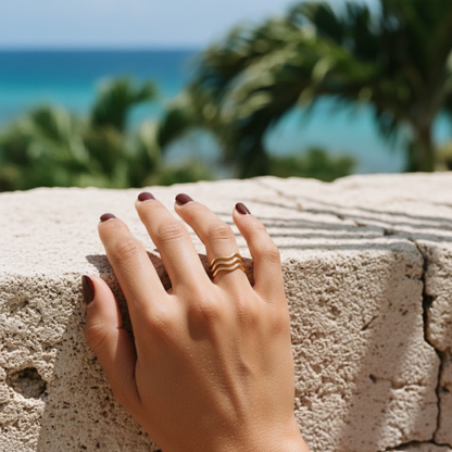 KORA Azure Wave Ring