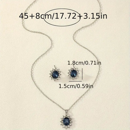 Katya Azuryn Jewelry Set | White Gold 16k