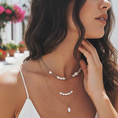 Elegant Freshwater Pearl Choker Necklace