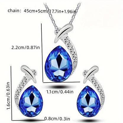 Classic Mermaid Elegance Jewelry Set | White Gold 18k