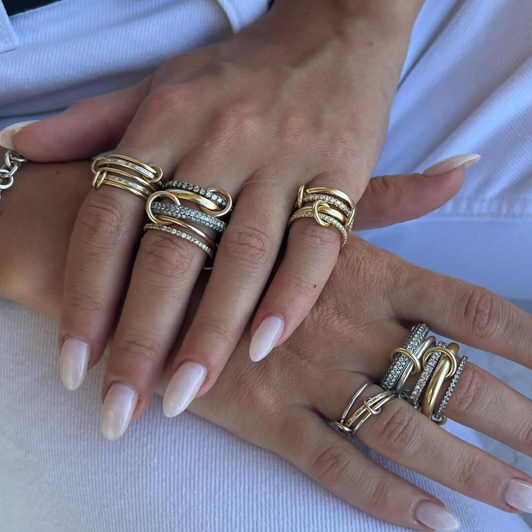 Aurélie Dazzling Zirconia Stacked Ring
