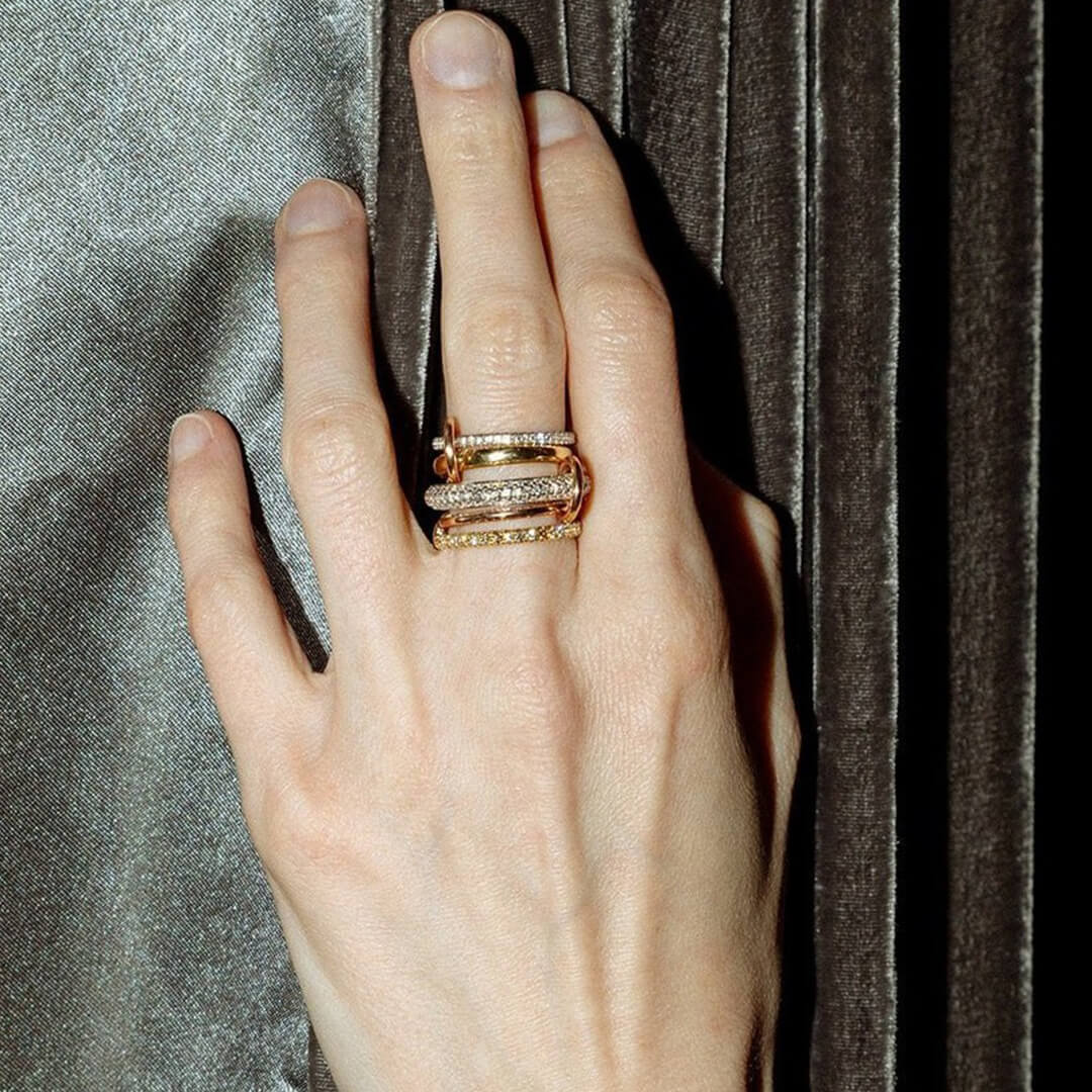 Aurélie Dazzling Zirconia Stacked Ring