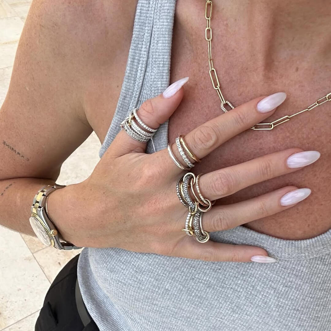Aurélie Dazzling Zirconia Stacked Ring