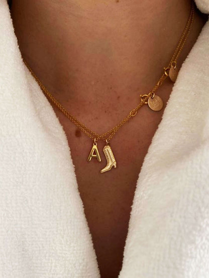 Cowboy Boot Charm Necklace
