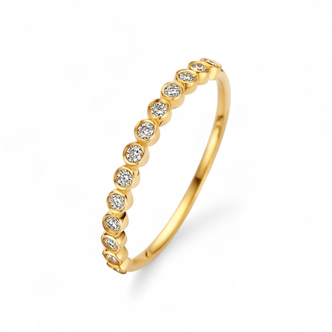 Diamond Bubble Ring | Gold 14k