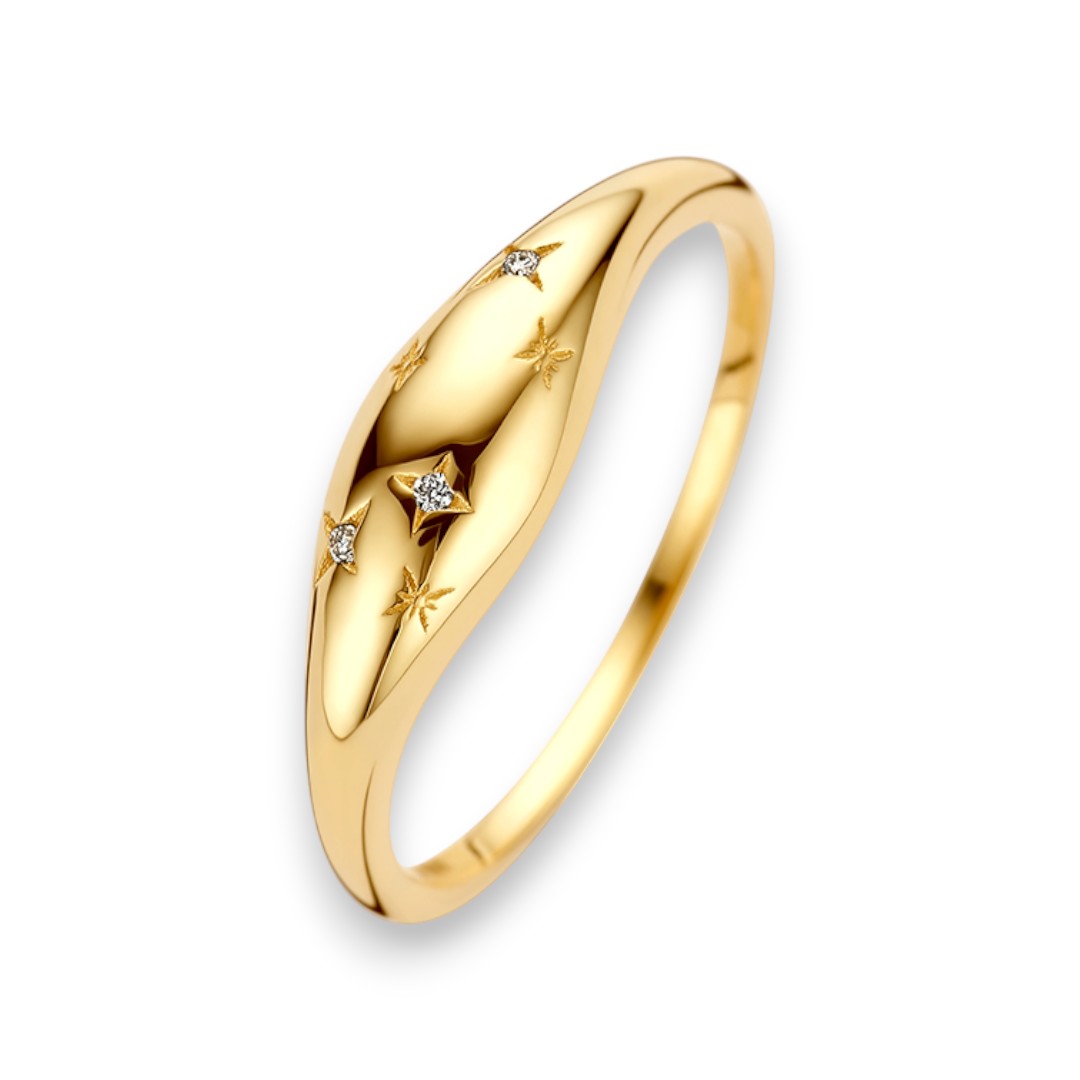 Diamond Dome Ring | Gold 14k