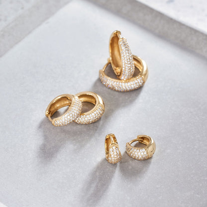 Jules Mini Hoops | White Gold 16k