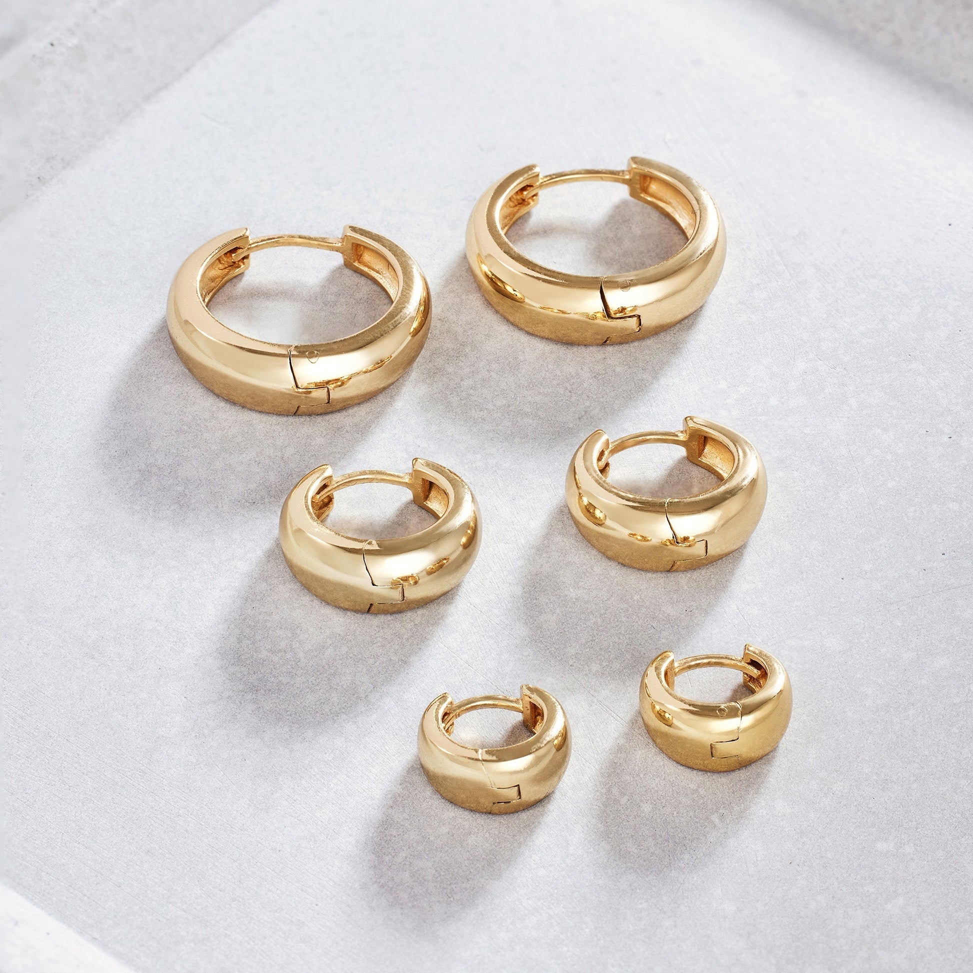 Rue Hoops | White Gold 18k