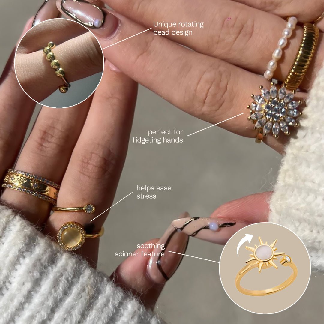 Ellis Anxiety Spinner Ring Set