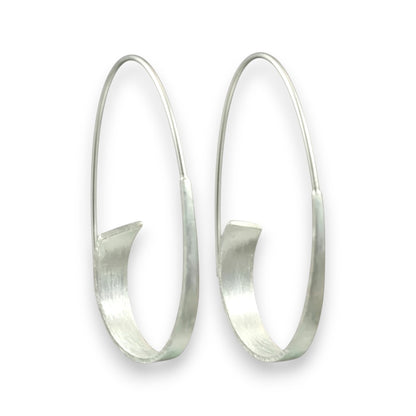 Vintage Spiral Earrings | White Gold 16k