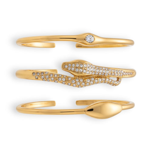 Cassian Veyne Bracelet Set | Gold 18k