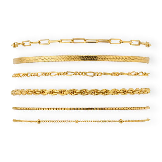 Isabella Vernetta bracelet set | Gold 16k