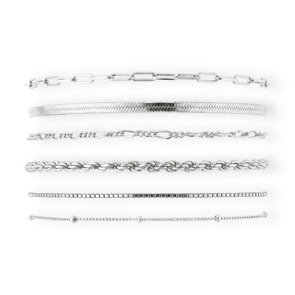 Isabella Vernetta bracelet set | White Gold 16k
