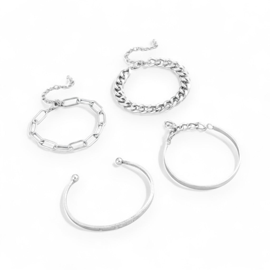 Elan Mercer Bracelet Set | White Gold 18k