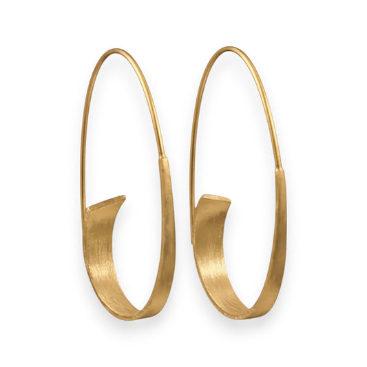 Vintage Spiral Earrings | Gold 16k