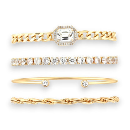 Domitia Calvina Bracelet Set | Gold 18k