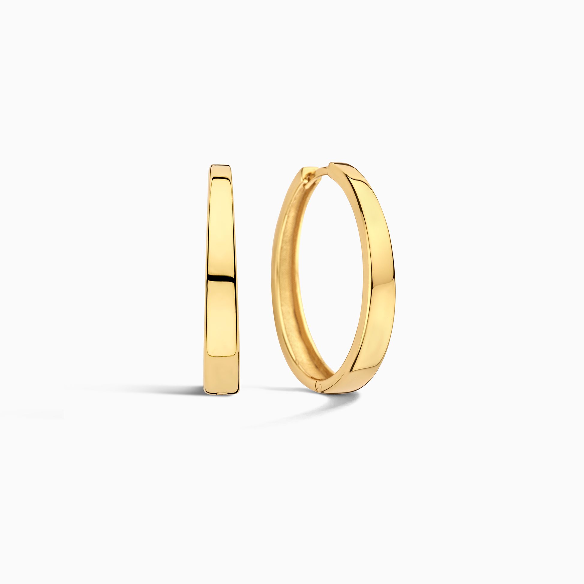 Gia Statement Hoops | White Gold 18k