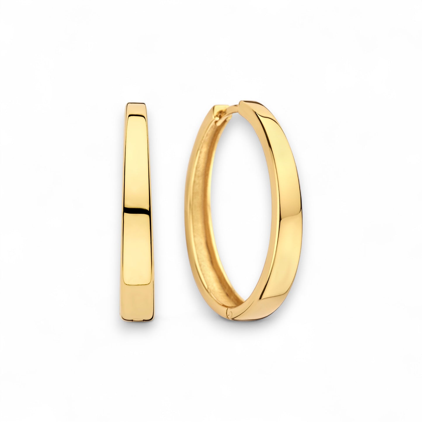 Gia Statement Hoops | Gold 18k