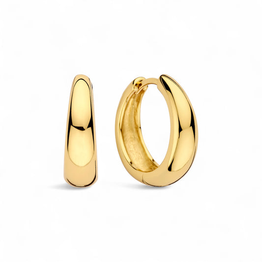 Rue Statement Hoops | Gold 18k