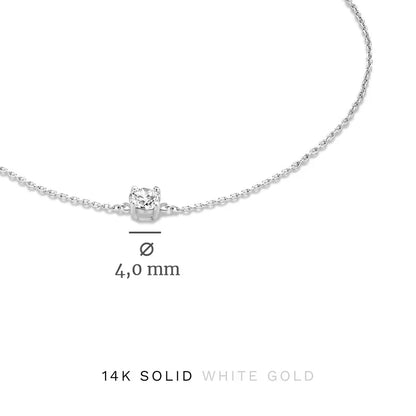Cléa Moissanite Stone Set | White Gold 14k