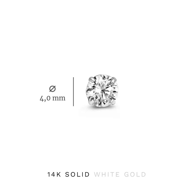 Dara Brillane Stone Earrings Set | White Gold 14k