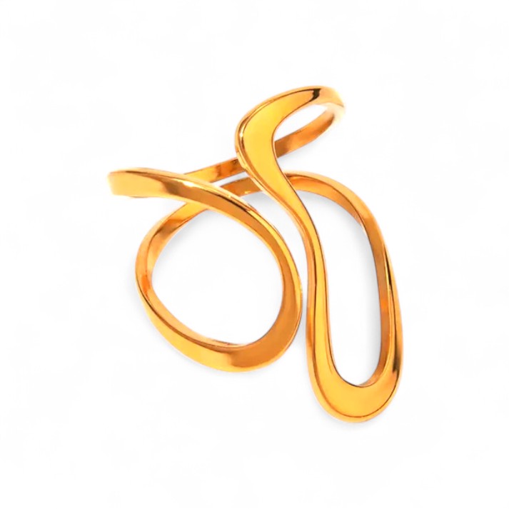 Irregular Wavy Ring | Gold 18k