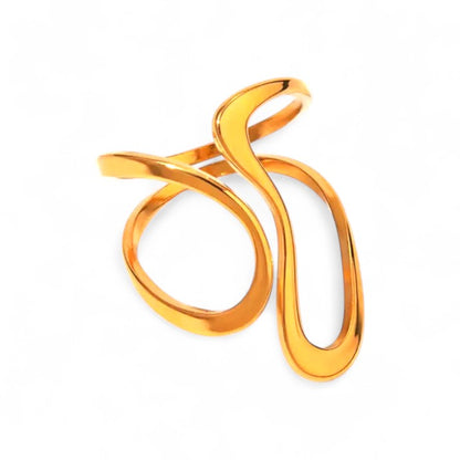 Irregular Wavy Ring | Gold 18k