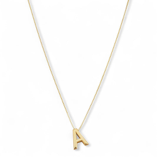Love letter initial necklace | Gold 18k