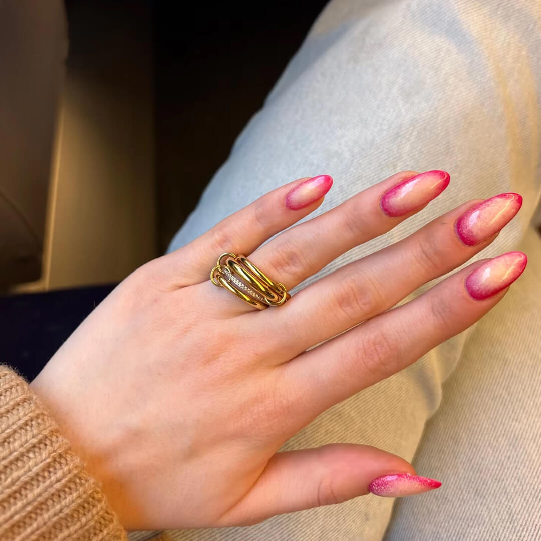 Ivana Minimalist Stacked Four Band Ring