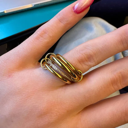 Ivana Minimalist Stacked Four Band Ring