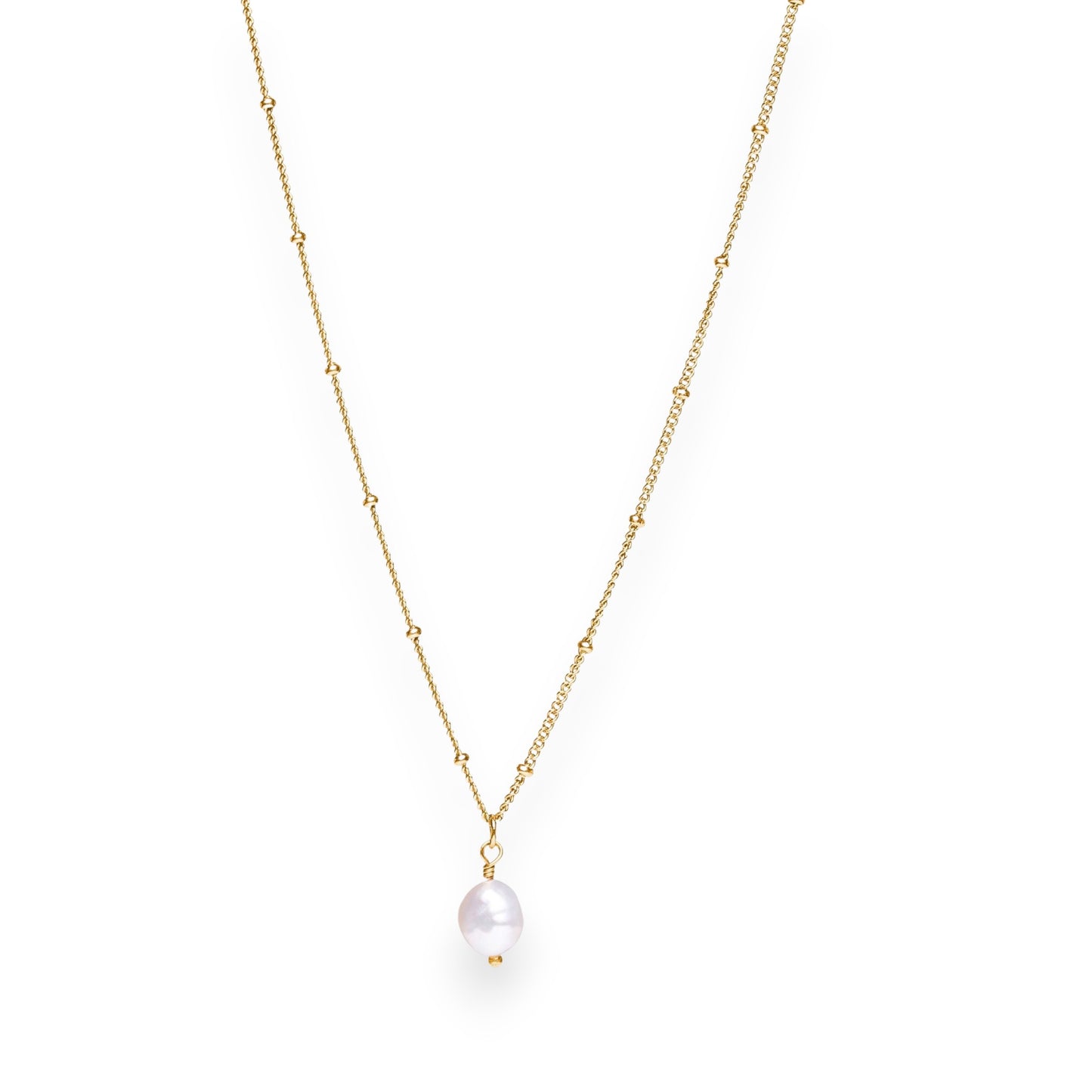 Ornate Pearl Pendant Necklace
